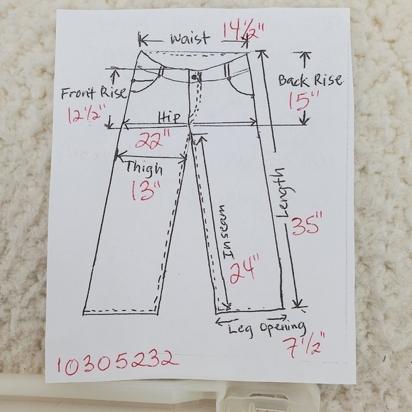 Vtg Levis 569 Orange Jeans Hi Rise Taper Crop Denim Ws 12 29x24 900 Series 12/92 - Picture 3 of 16